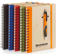 Ecosystem recycled journals with two-tone covers