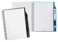 Polypro ruled white paper notebooks